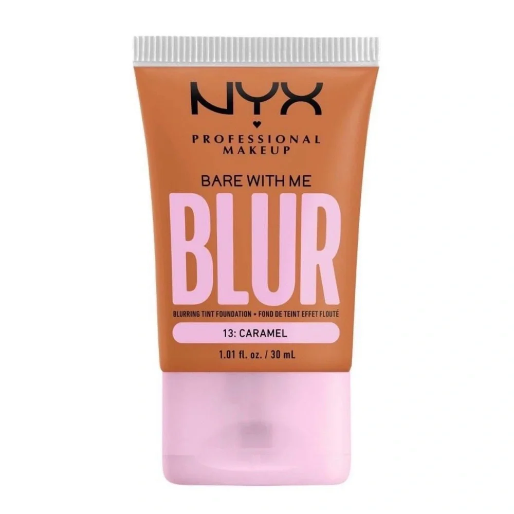 NYX Bare With Me Blur‎ Skin Tint Foundation 13 Caramel 30ml Free NEW Sealed
